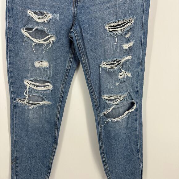 Free People blossom rigid skinny jeans size 27 high rise button fly distressed - Picture 5 of 15